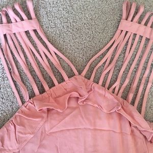Strapy pink dress